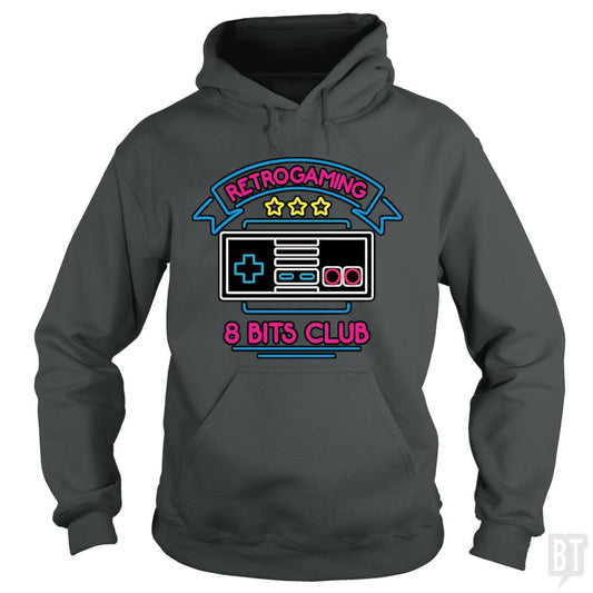 Retro Gamer 8 Bits Club Hoodie