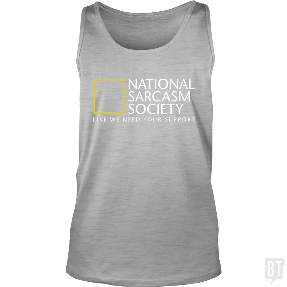 National Sarcasm Society Tank Tops