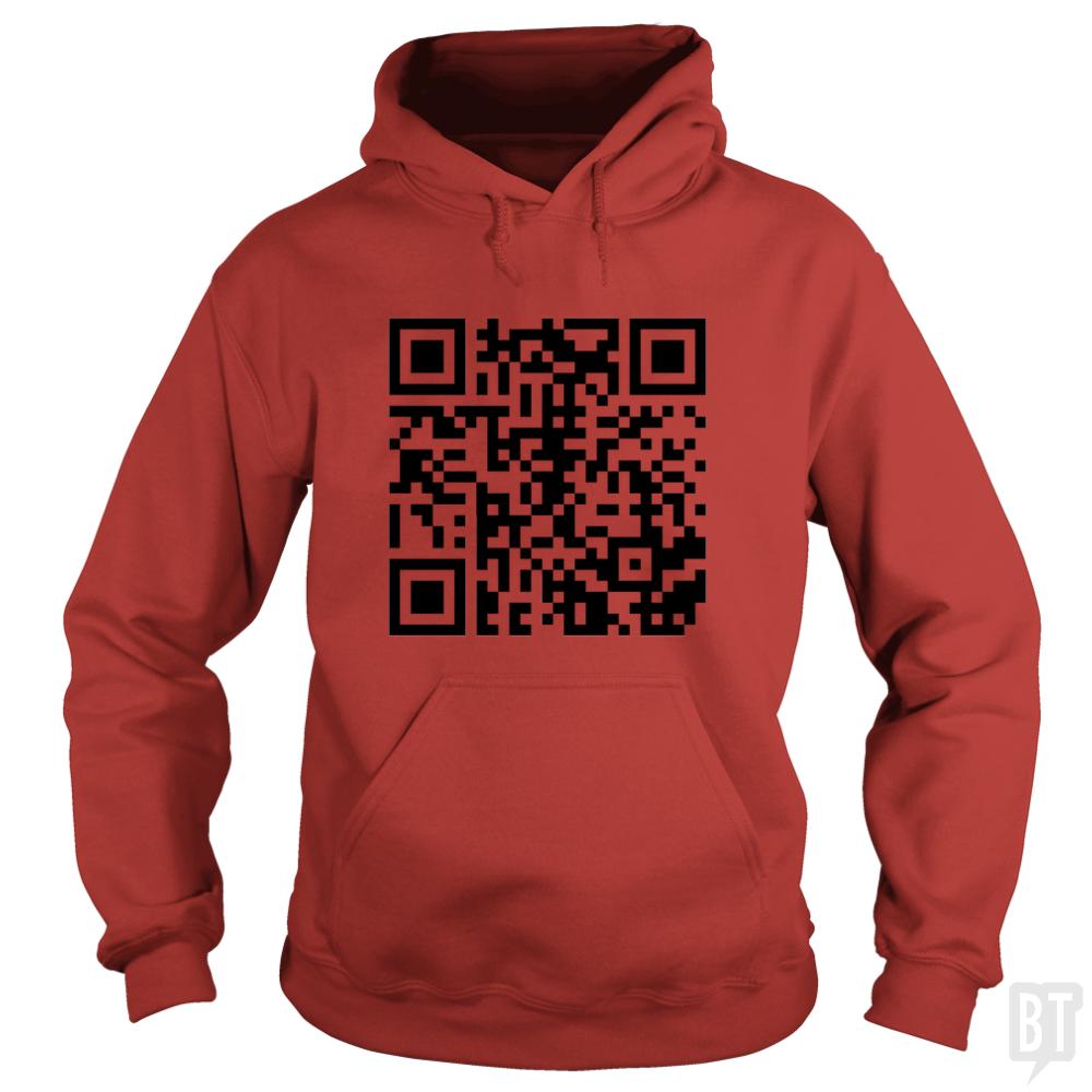 Rickroll QR Code Hoodie