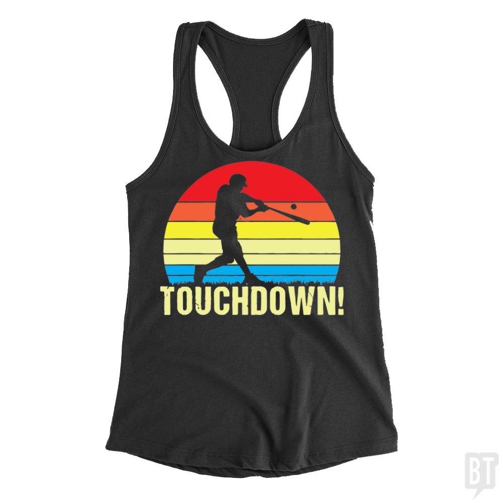 Touchdown Baseball Tank Tops