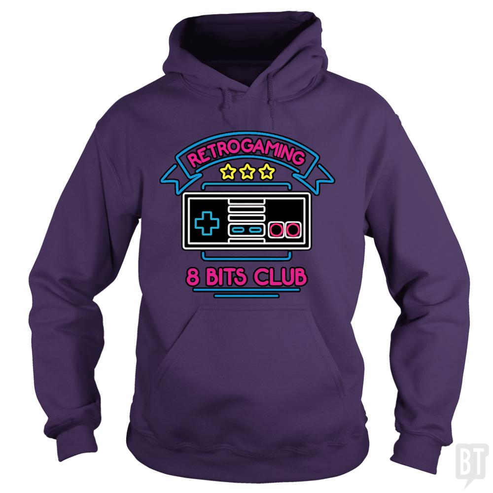 Retro Gamer 8 Bits Club Hoodie