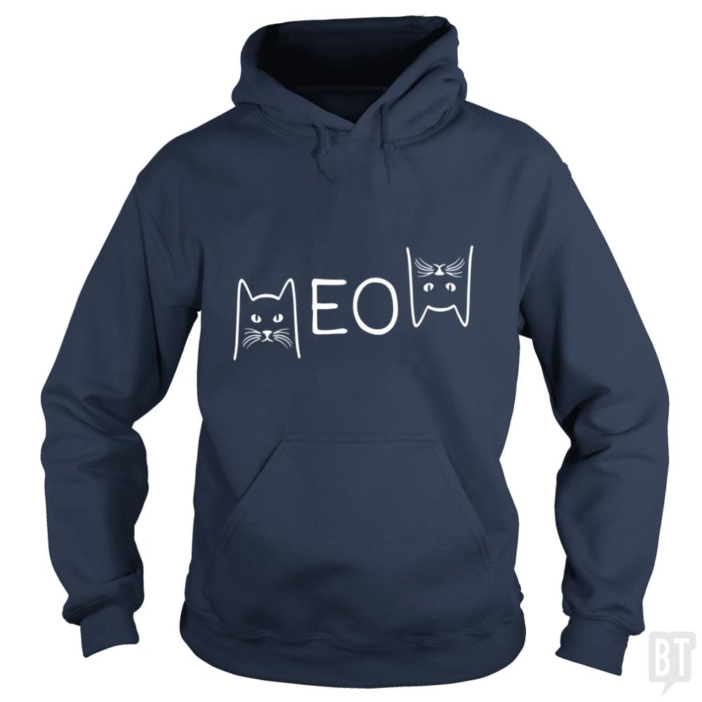 Funny Cats Meow Cat Hoodie