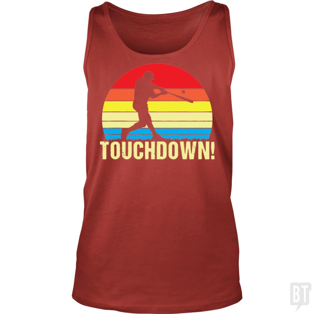 Touchdown Baseball Tank Tops