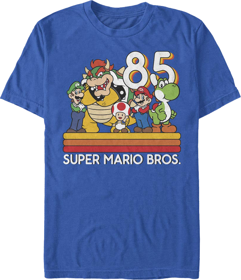 Retro Group Photo Super Mario Bros. T-Shirt