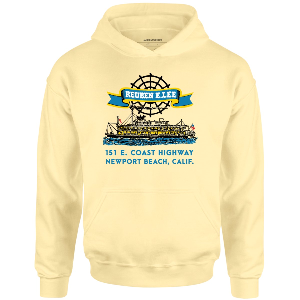 Reuben E. Lee - Newport Beach, CA - Vintage Restaurant - Unisex Hoodie