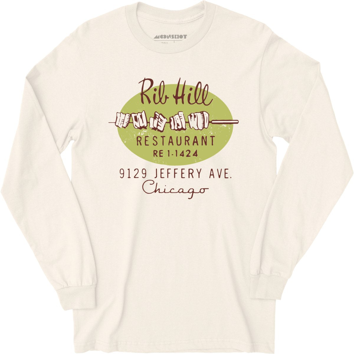 Rib Hill - Chicago, IL - Vintage Restaurant - Long Sleeve T-Shirt