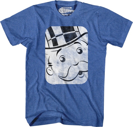 Rich Uncle Pennybags Head Shot Monopoly T-Shirt