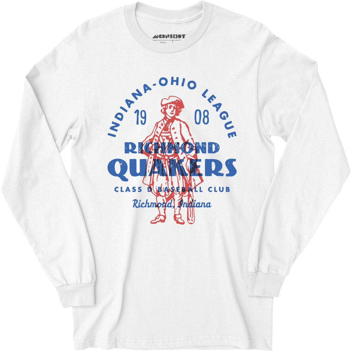 Richmond Quakers - Indiana - Vintage Defunct Baseball Teams - Long Sleeve T-Shirt