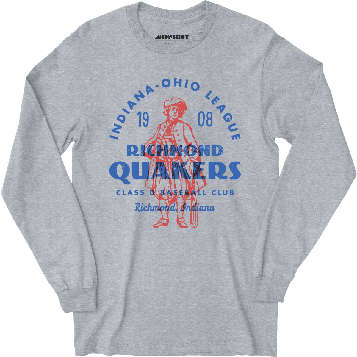 Richmond Quakers - Indiana - Vintage Defunct Baseball Teams - Long Sleeve T-Shirt