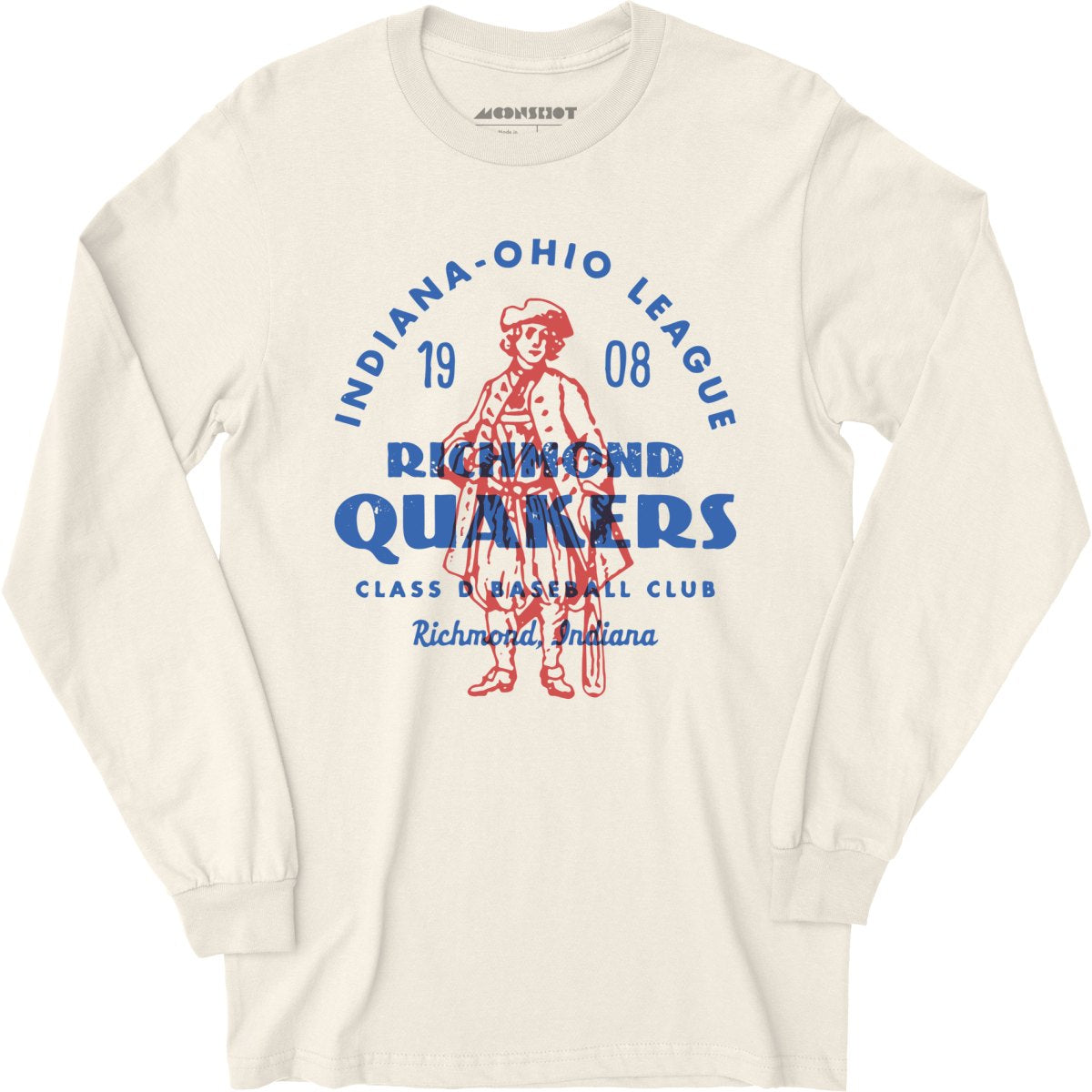 Richmond Quakers - Indiana - Vintage Defunct Baseball Teams - Long Sleeve T-Shirt