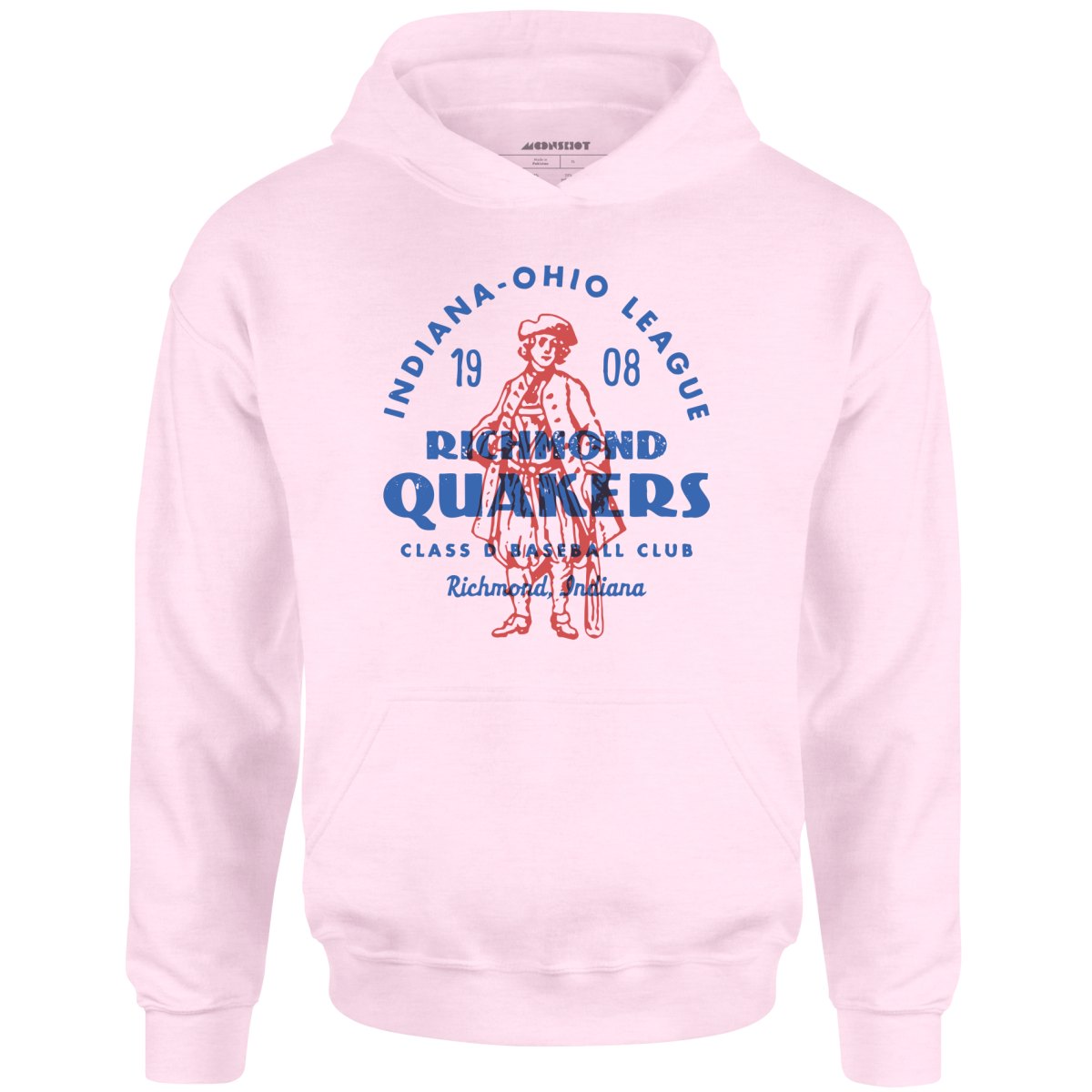 Richmond Quakers - Indiana - Vintage Defunct Baseball Teams - Unisex Hoodie