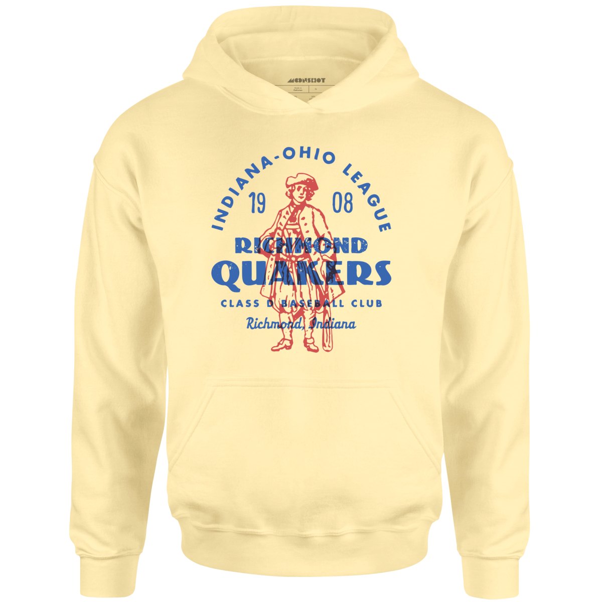 Richmond Quakers - Indiana - Vintage Defunct Baseball Teams - Unisex Hoodie