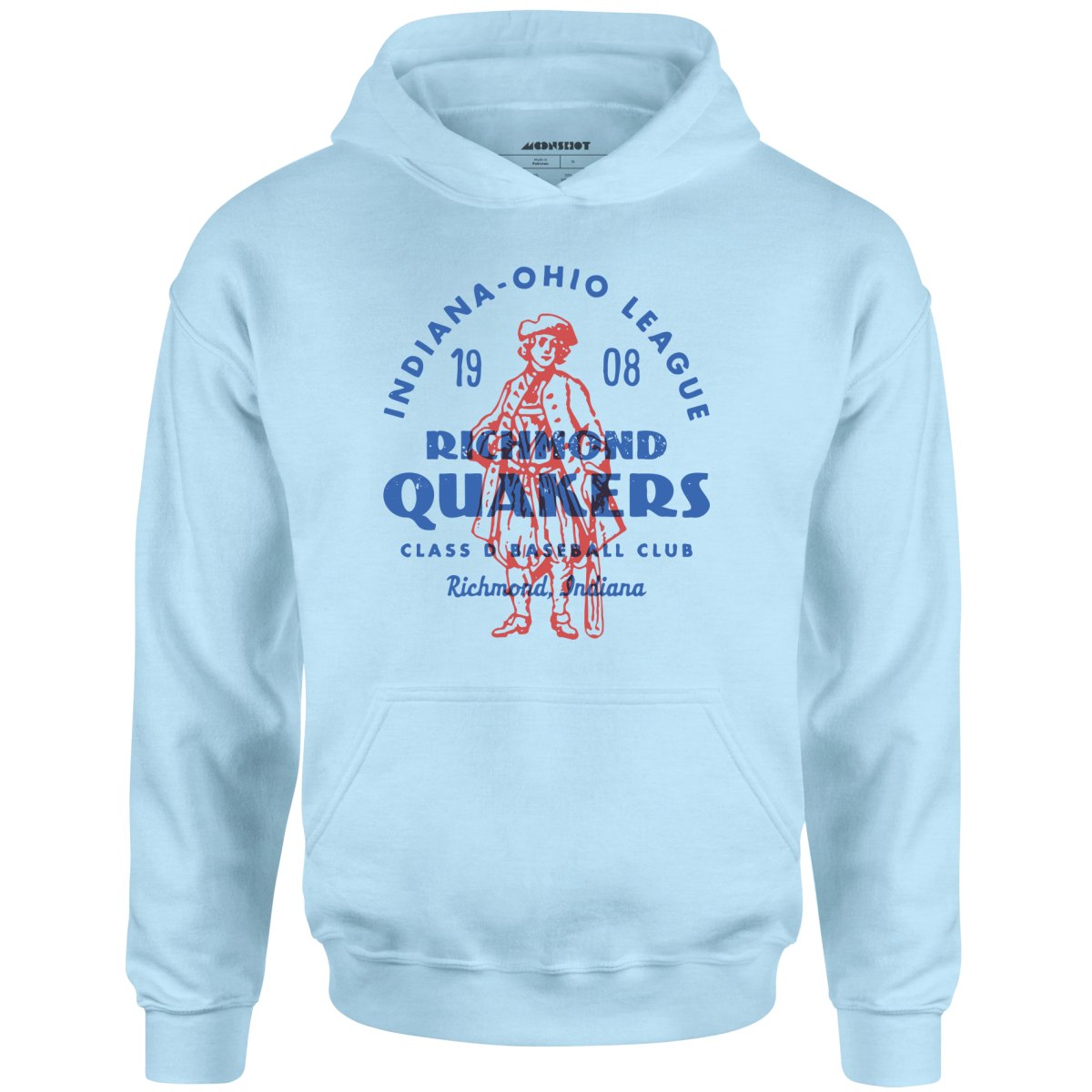 Richmond Quakers - Indiana - Vintage Defunct Baseball Teams - Unisex Hoodie