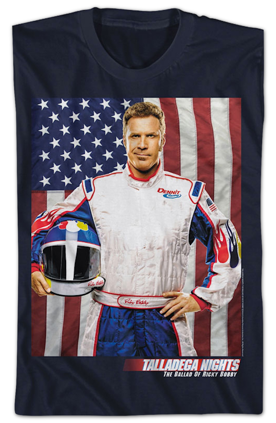Ricky Bobby American Flag Talladega Nights T-Shirt