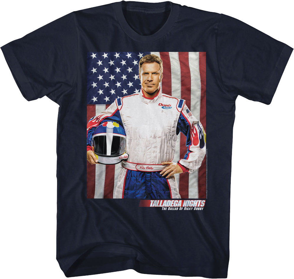 Ricky Bobby American Flag Talladega Nights T-Shirt