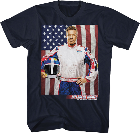 Ricky Bobby American Flag Talladega Nights T-Shirt