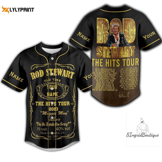 Rod Stewart Jersey Shirt, Custom Rod Stewart Baseball Jersey - lylyprint.com