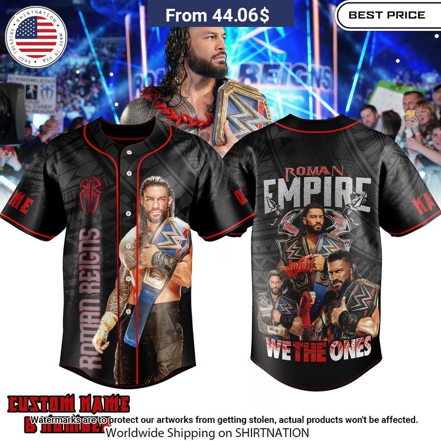 Roman Reigns We The Ones Custom Baseball Jersey