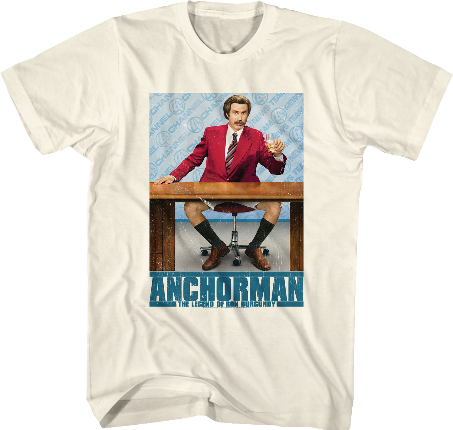 Ron Burgundy Poster Anchorman T-Shirt