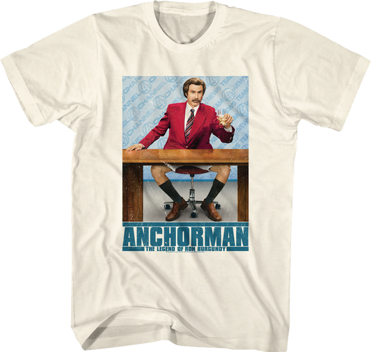Ron Burgundy Poster Anchorman T-Shirt