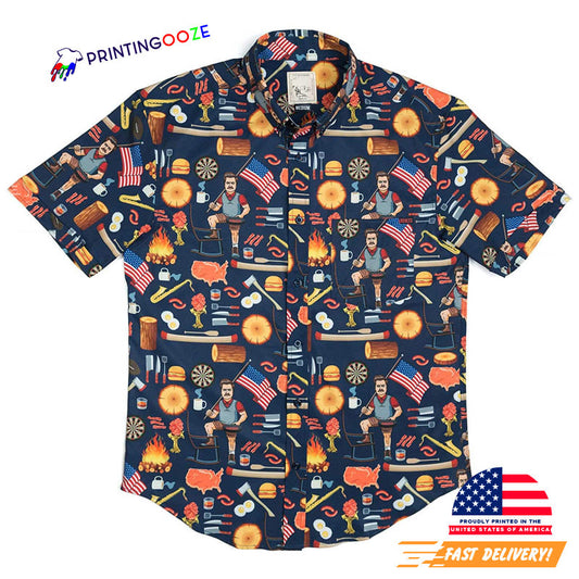 Ron Swanson’s Of Greatness Hawaiian Shirt