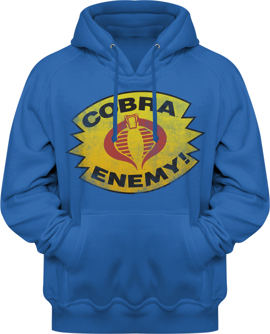 Royal Blue Cobra Enemy GI Joe Pullover Hoodie T-Shirts, Sweatshirt | InkThreadWorks.com