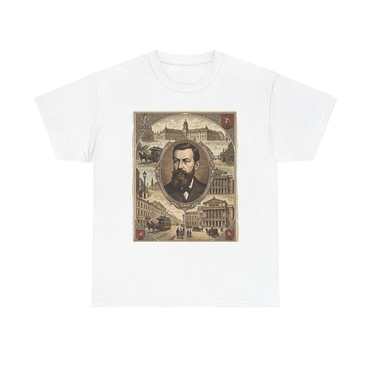 Vintage 1850s European City Portrait Shirt Ancestry Heritage Gift Graphic Tee