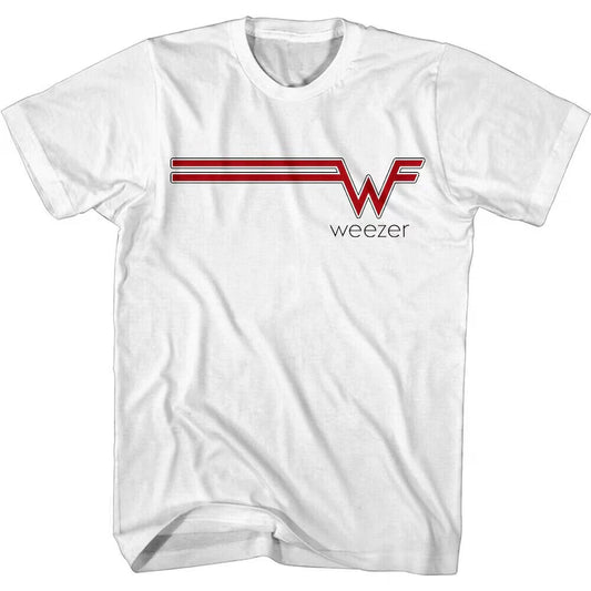 Weezer Shirt Band Striped Logo Graphic Tees
