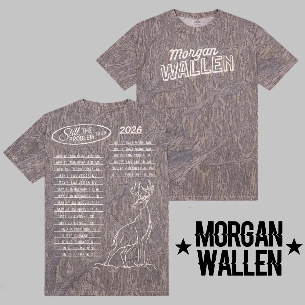 HOT - Morgan Wallen Still The Problem Tour 2026 Merch Camo All Over Print Shirt