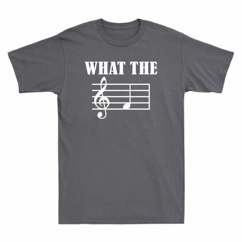 Graphic F The Funny What Cotton Note T-Shirt Musical Men's Gift Note Musical