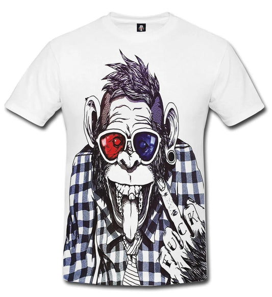 Don't mess with me T-Shirt Gorilla Monkey Funny Rude Naughty joke Xmas Gift Top