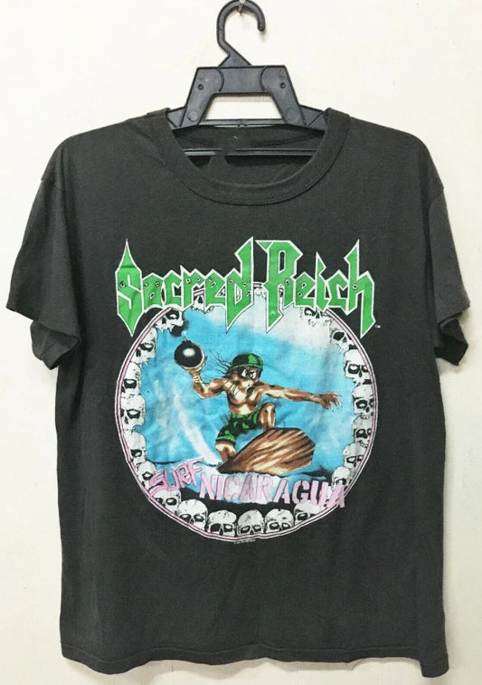 Rare Sacred Reich 90s Short Sleeve Black S-2345XL Unisex T-shirt
