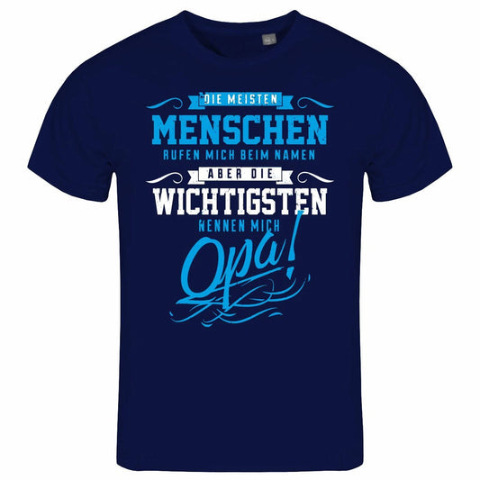 Mens T-Shirt The Most Important Call Me Grandad S to XXL Grandfather Grandson Family
