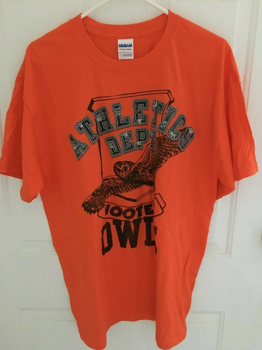 NEW MENS HOOTERS OWL 100% SOFT HEAVY COTTON BRIGHT ORANGE T-SHIRT STRETCHY  XL