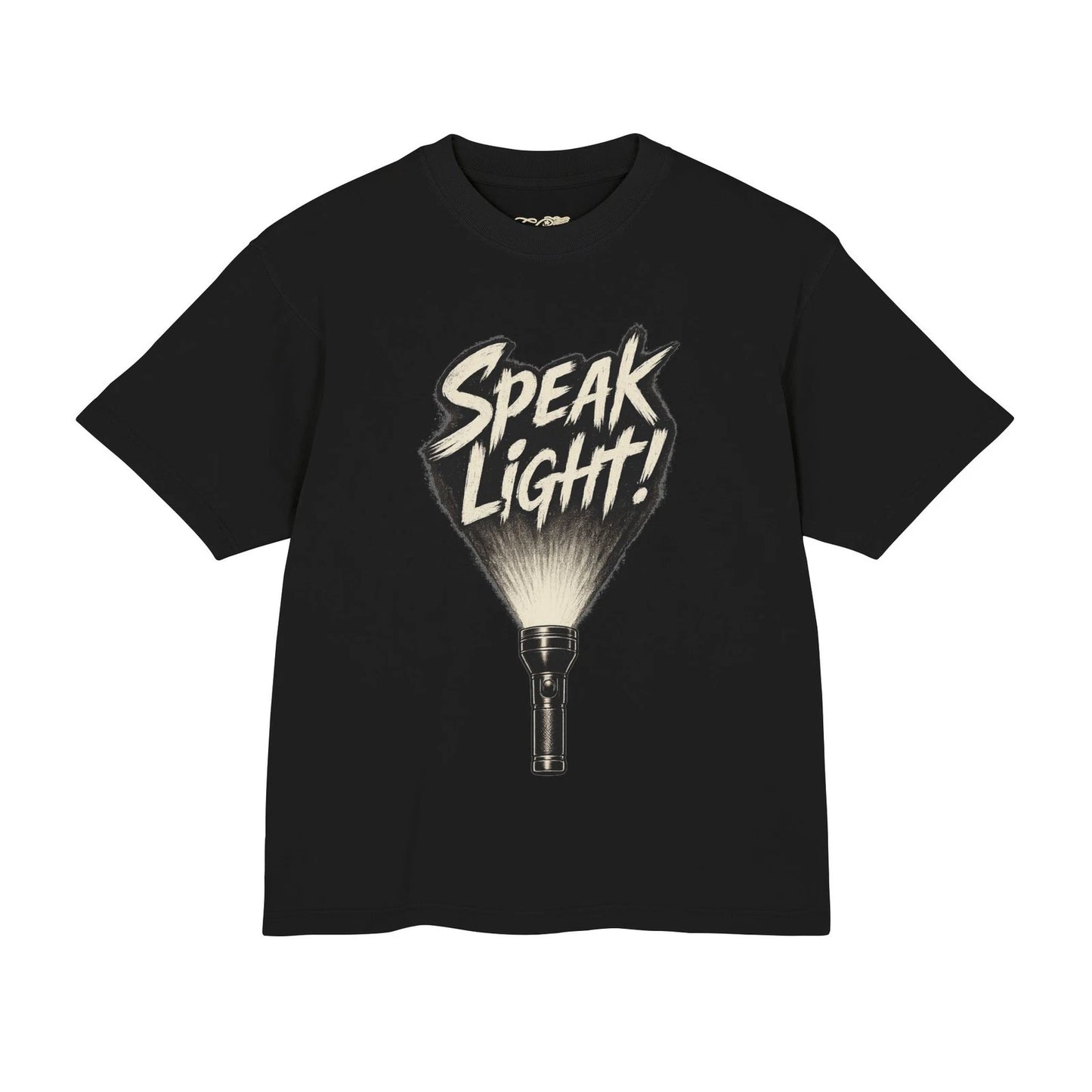 Speak Light Flashlight Graphic Tee | Christian Scripture Matthew 10:27