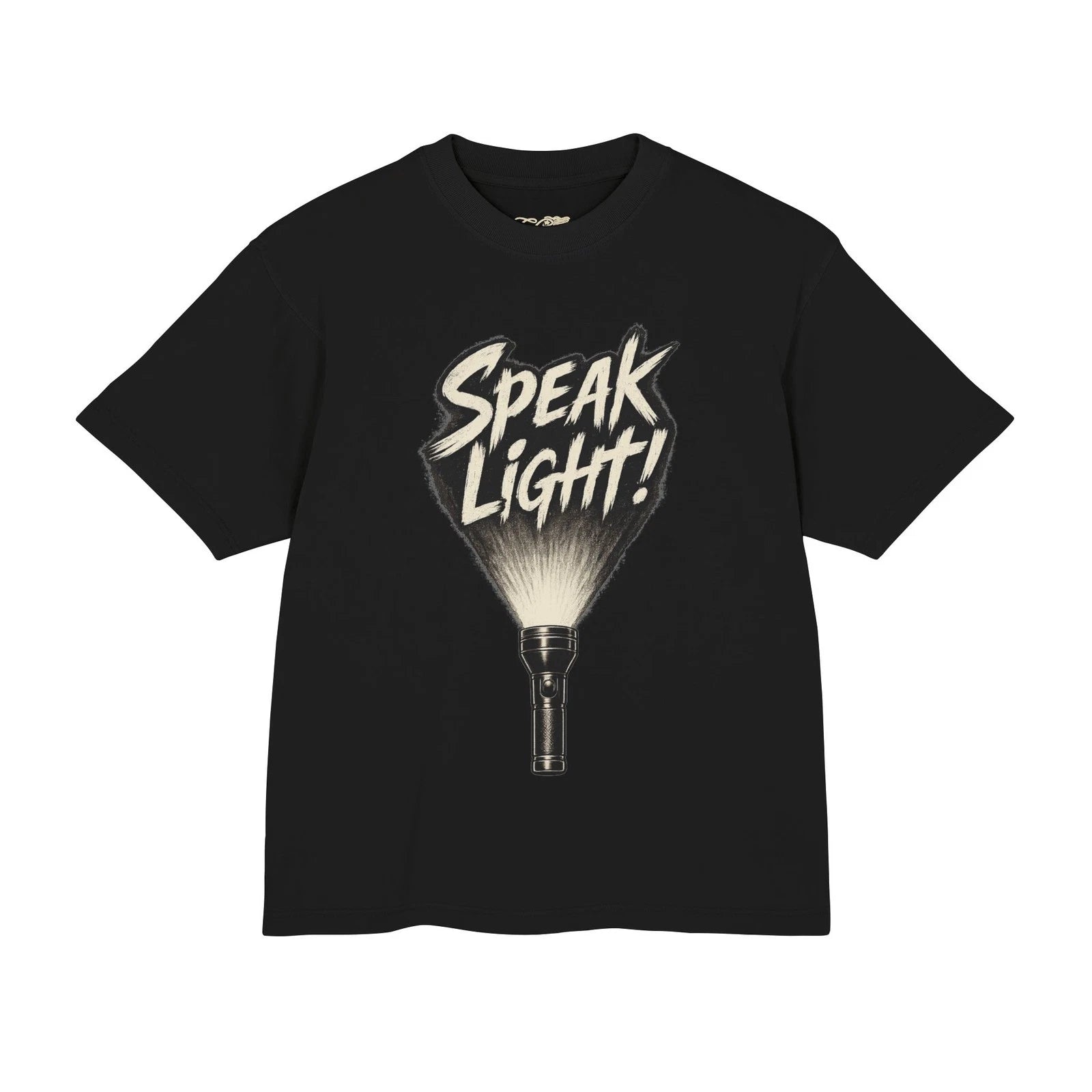 Speak Light Flashlight Graphic Tee | Christian Scripture Matthew 10:27