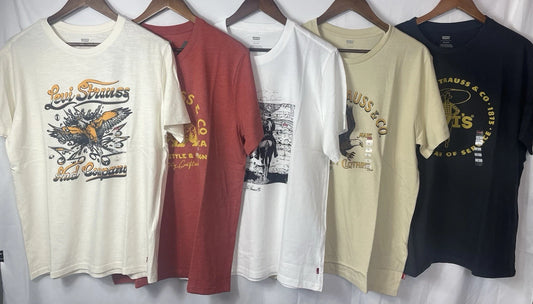 Levi's Men's Lot of 5 Graphic Tees Pick Size LARGE or XL NWT