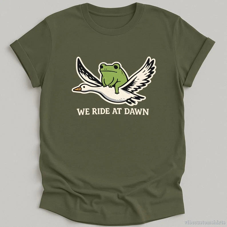 We Ride At Dawn Frog Shirt.