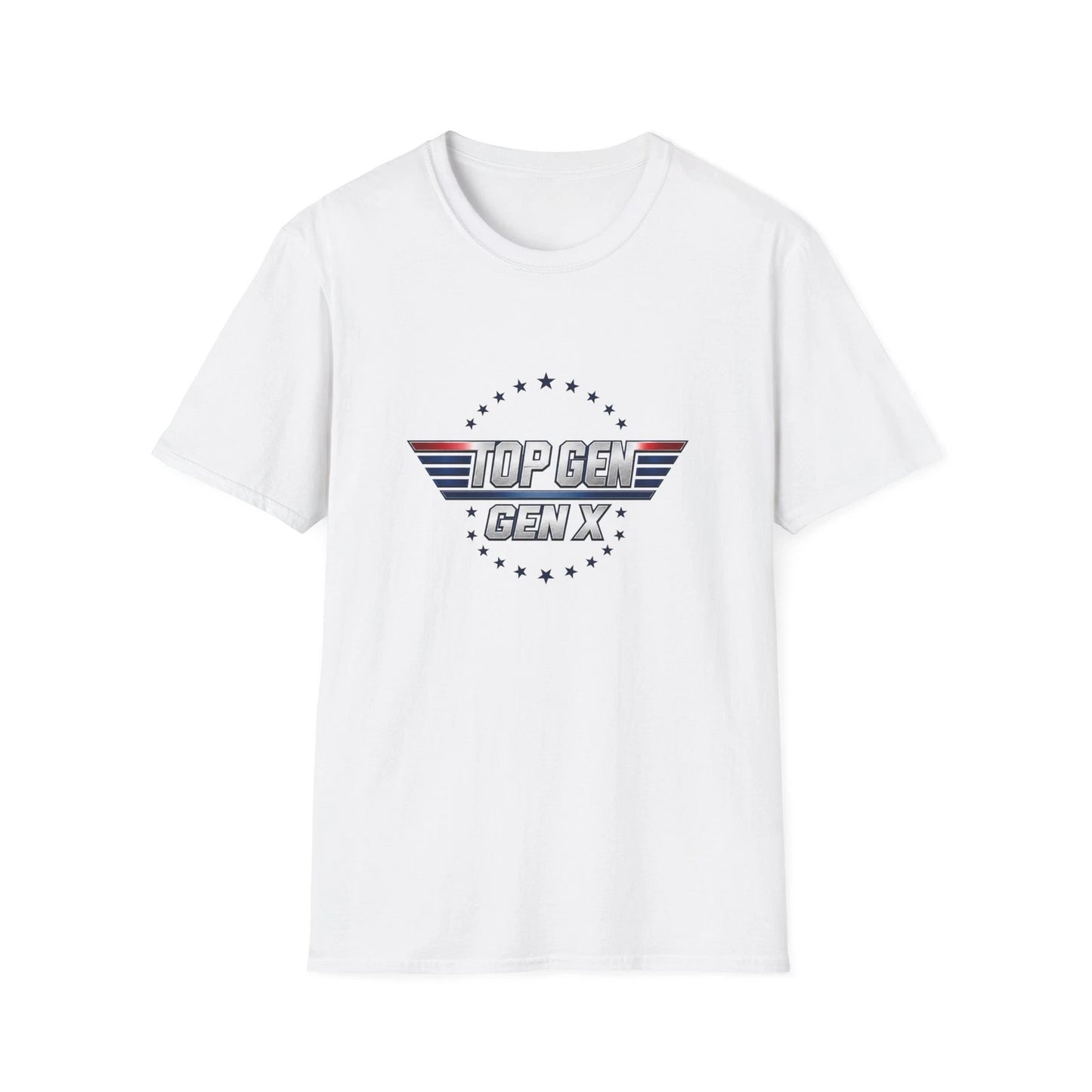 Top Gen Gen X T-Shirt | Retro Wings Logo, 80s Pilot Style, Gen X