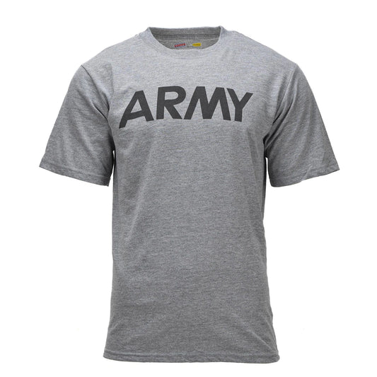 Original U.S. Military Classic GI T-Shirt Short Sleeve Soffe Army Logo Gray
