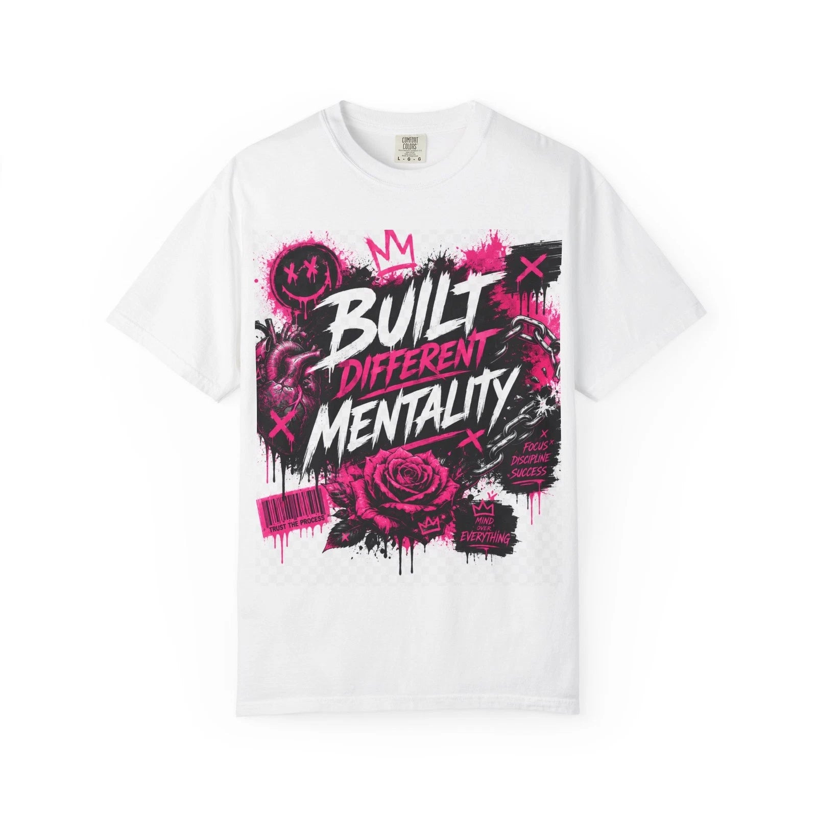 Built Different Mentality T-shirt | Graphic Rose Streetwear Tee