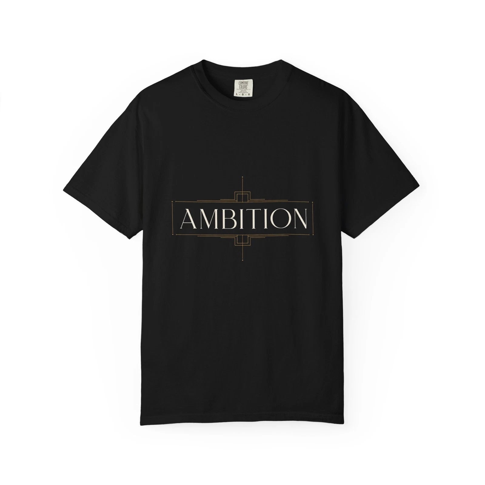 Ambition T-Shirt Men Black Minimalist Motivational Graphic Tee
