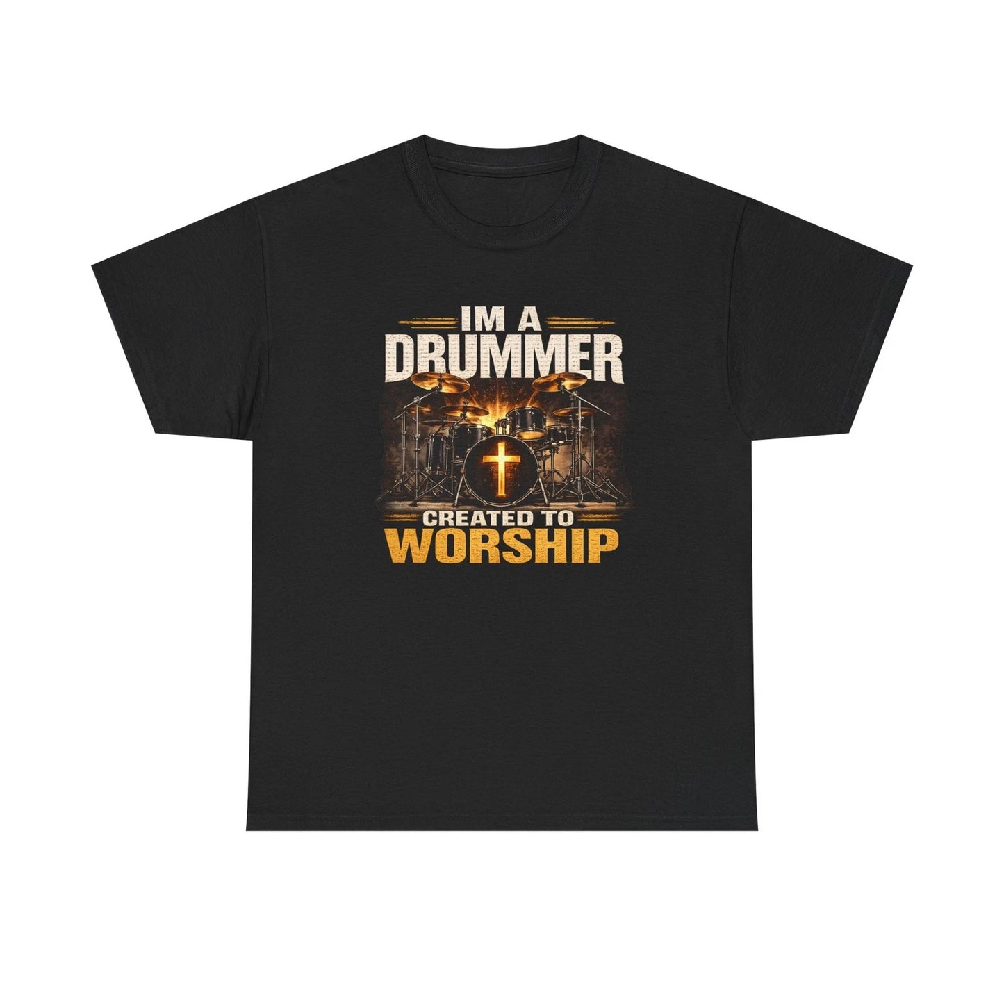 Christian Drummer T Shirt, Worship Drum Set, Drummer Gift, Jesus