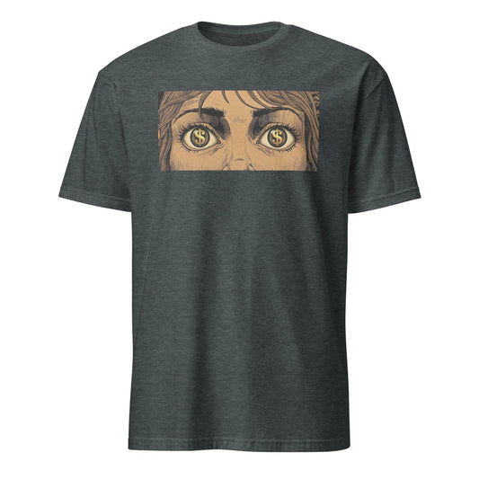 Money Eyes Graphic Tee Ambition Hustle Shirt Retro Vintage Style Cash Dollar Top