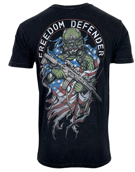 Affliction Men's T-shirt SOLDIERS FLAG Skull Biker S-3XL NWT