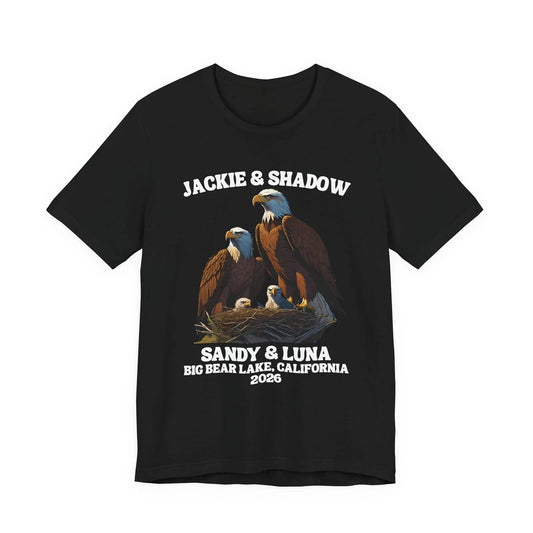 Jackie and Shadow Eagle T-Shirt Big Bear Lake California 2026 Sandy Luna Tee