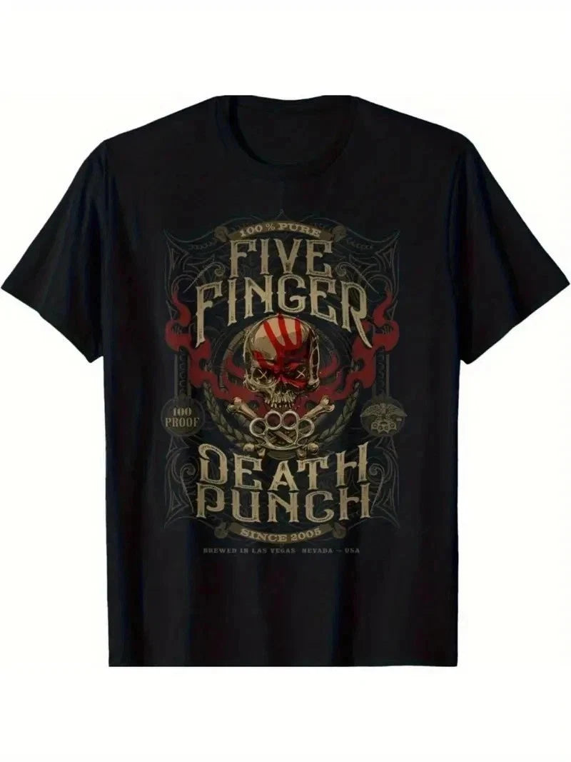 5FDP 100 Proof T-Shirt - Official Five Finger Death Punch Band Merchandise - Hea