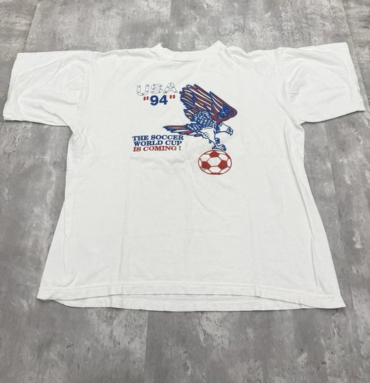 Vintage USA 1994 Soccer World Cup Unisex T-Shirt Eagle Graphic Full Size