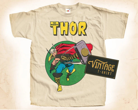 The Mighty Thor Vintage T Shirt for Men Unisex DTG NATURAL S-5XL