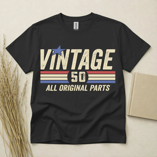 50th Birthday shirt Born In 1976 50 Years Old Gifts Vintage Fifty All Original